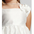 Ball Gown Square Neck Knee-length Taffeta Bowknot Flower Girl Dress